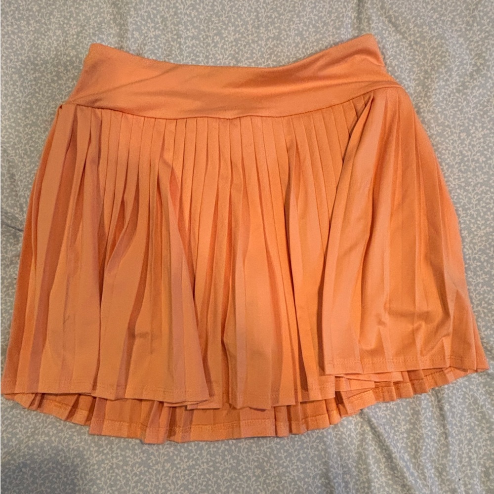 Art Class - pleated Orange Mini Tennis Skort